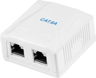 Logilink NP0097 Cat.6a felületre szerelt doboz 2 x rj45, árnyékolt kép