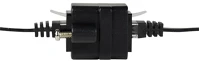 Logilink NP0098 Rj45 coupler w. mounting flange, 2*rj45 socket, cat.5e,black kép
