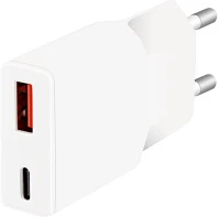 Logilink PA0348 Dual-usb-c gan töltő, 1x usb-c (pd), 1x usb-a (qc), 30 w, fehér kép