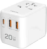 Logilink PA0356 Univerzális utazó tápegység, 20 W (PD), 4x csatlakozók, tűzálló kép