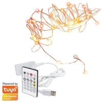 Logilink SH0130 Wi-fi intelligens rgb fényfüzér távirányítóval, tuya kompatibilis, 5 m kép