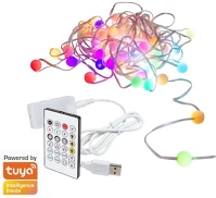 Logilink SH0131 Wi-fi intelligens rgb fényfüzér távirányítóval, tuya kompatibilis, 3 m kép