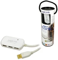 Logilink UA0108 Usb 2.0-ás aktív hosszabbító, 4 portos hub, 12m kép