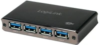 Logilink UA0282 Usb 3.0 hub 4port, aluminum, incl. power supply kép