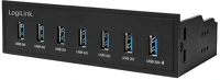 Logilink UA0342 Usb 3.0 7-port hub w. fast charging, internal, black kép