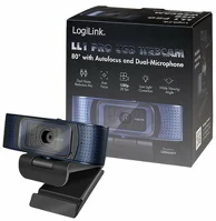 Logilink UA0379 LOGILINK UA0379 HD USB webcam 80deg dual microphone kép