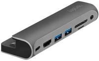 Logilink UA0385 Usb 3.2 gen1 dokkolóállomás, 7-portos, pd, ipadhez, alumínium kép