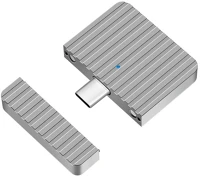 Logilink UA0423 Nagyon kicsi usb 3.2 gen2x1 ssd ház, usb-c   pcie nvme, ezüst kép