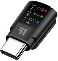 Logilink UA0424 Usb-c dac audioadapter eq-val, usb-c/m 3,5 mm/f-ig, fekete kép