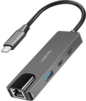 Logilink UA0432 Usb 3.2 gen 1 hub, 3 portos, 2,5g gigabit ethernet adapterrel, térszürke kép