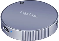 Logilink UA0438 Mágneses usb 3.2 gen2 ssd ház, 100 w pd, magsafe kompatibilis, térszürke kép