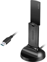 Logilink WL0251 wi-fi 6e usb adapter mágneses tartóval, 5,8 ghz, wpa/wpa2, wpa3, 5 w, led kép