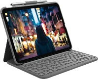 Logitech 920-011413 Slim folio keyboard case for ipad (10th gen) - grey - us kép