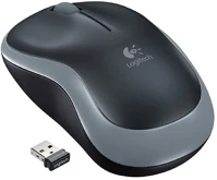 Logitech 910-002238/910-002235 M185 optikai vezeték nélküli notebook egér fekete-szürke kép
