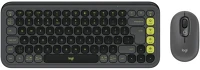 Logitech 920-013140 Pop icon wireless keyboard combo graphite us kép