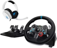 Logitech 991-000486 G29 991-000486 g29 driving force racing wheel + astro a10 headset fehér kép