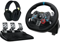 Logitech 991-000539 g29 driving force pc/ps4/ps5 kormány + g435 vezeték nélküli fejhallgató kép