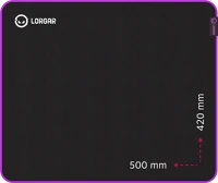 Lorgar LRG-GMP315 Main 315 egérpad black/purple kép