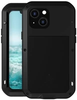 Love mei GP-111555 LOVE MEI Powerful defender telefonvédő (fém keret, extrém ütésálló, cseppálló, porálló + Gorilla Glass üveg) FEKETE kép