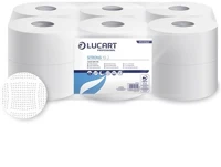 Lucart 12.02281 Toalettpapír  strong mini 19j 2 rétegű hófehér 130m kép