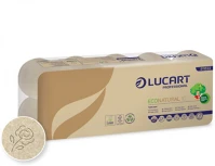 Lucart 811822J Toalettpapír 2 rétegű 180 lap/tekercs 10 tekercs/csomag 10 econatural _ havanna barna kép