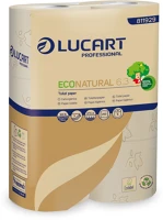 Lucart 811929D Toalettpapír 3 rétegű 250 lap/tekercs 6 tekercs/csomag econatural  6.3_ havanna barna kép
