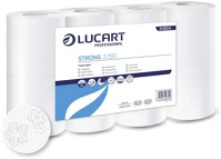 Lucart 811B59J Toalettpapír 3 rétegű 150 lap/tekercs cellulóz 8 tekercs/csomag 3.150 strong _ hófehér kép
