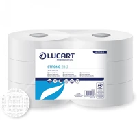 Lucart 812216J Toalettpapír 2 rétegű közületi átmérő: 23 cm 100 % cellulóz 6 tekercs/karton 23 j strong _  hófehér kép