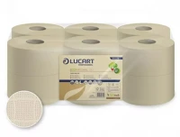 Lucart 812276 Toalettpapír 2 rétegű közületi átmérő 19 cm havanna barna 12 tekercskarton 19j econatural _ kép