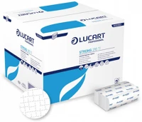 Lucart 832293D Szalvéta adagolóba 2 rétegű hajtogatott 150 lap/cs 40 cs/karton hófehér strong 216 ti  _ kép