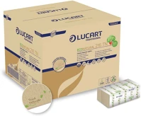 Lucart 832324B Szalvéta adagolóba 2 rétegű hajtogatott 150 lap/cs 40 cs/karton 216 tn econatural  _ kép