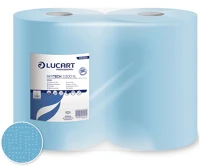 Lucart 851283 Ipari törlő 3 rétegű átmérő: 26 cm 500 lap/tekercs cellulóz kék 2 tekercs/karton skytech 3.500xl _ kép