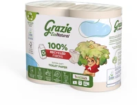 Lucart ALD811858 Grazie natural háztartási toalettpapír 2réteg, 4 tekercses kép