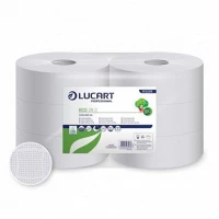 Lucart ALD812208 Eco 28 j toalettpapír 2 rétegű, fehér, 265 m, 6tekercs/zsugor 42zsugor/raklap kép