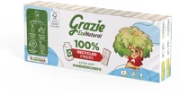 Lucart DA503XSZAD843136A Grazie natural papírzsebkendő 4 rétegű 10x9 szál/csomag kép