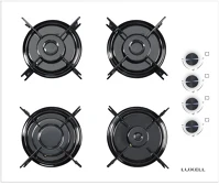Luxell C6-40BF-W C6-40bf beépíthető fehér gázfőzőlap kép
