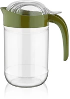 Luxplastic C-00130 Iris  alegre olaj és ecet kiöntő üvegkancsó  660ml, zöld kép