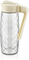 Luxplastic C-00245 Iris  karefe crystal üvegkancsó 1.600ml, fekete vagy elfántcsont színű kép