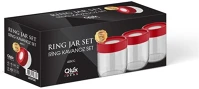 Luxplastic C-00379 Iris  ring üveg tároló szett 3 darabos 3*425ml kép