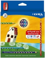 Lyra 07.02131 Színes ceruza  groove slim háromszögletű 24 darabos+hegyező kép