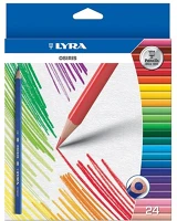 Lyra 2521240 Színes ceruza lyra osiris aquarell ecsettel 24 db/készlet