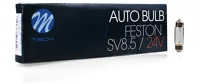 M-tech 72Z933 C5w, sv8.5 36mm szofita halogén izzó 24v - 5w  1db kép