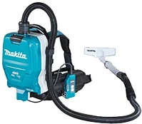 Makita DVC261ZX15 akkumulátoros hátizsákos porszívó dvc265zxu, tartályos (kék / fekete kép