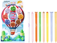 Manal IG5829 Zselés toll lazy stars kupakos 0,5 mm radírozható vegyes színek és kép