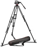 Manfrotto 546BK-1 546bk-1 videó állvány és mvh502a videó fej szett kép