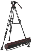 Manfrotto 645 FASTALUMÍNIUM IKERLÁBAS 504x fluid videó fejés 645 fastalumínium ikerlábas videó állvány szett kép