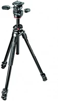 Manfrotto MK290DUA3-3W 290 Dual 3 szekciós fotó állvány és MH804-3W 3D fotó fej állványszett kép
