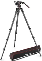 Manfrotto MVK608CTALL Nitrotech 608 video fej + 536 magas cf állvány, szimpla láb kép