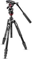 Manfrotto MVKBFRT-LIVE Befree live kit alu állvány tekerős lábzárral+ fluid fej kép