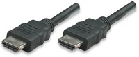 Manhattan HEC, ARC, 3D, 4K Hdmi/hdmi 1.4 kábel 3m, fekete kép